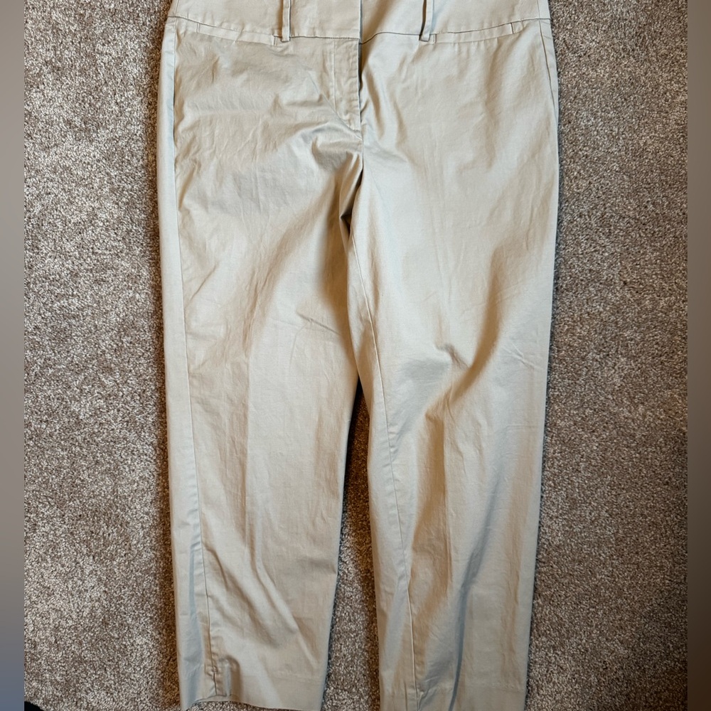Ann Taylor Tan cropped, new worn 2x